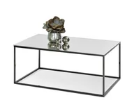 Ławy i stoliki kawowe - DUŻY STOLIK KAWOWY BALI XL Z BLATEM CHROM NA CZARNYM STELAŻU - miniaturka - grafika 1