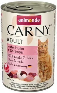 Zestaw Animonda Carny Adult, 12 x 400 g - Indyk, kurczak i krewetki - Mokra karma dla kotów - miniaturka - grafika 1