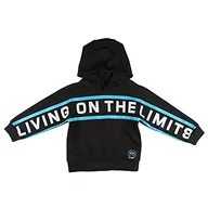 Bluzy dla chłopców - Top Top Chłopięca bluza z kapturem Japlay, czarna, 6-7 lat - miniaturka - grafika 1