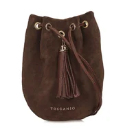 Torebki damskie - Torebka skórzana w formie małego woreczka Toscanio G96 - miniaturka - grafika 1