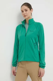 Marmot bluza sportowa Leconte kolor zielony gładka - Bluzy damskie - miniaturka - grafika 1