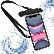 Etui i futerały do telefonów - Etui Wodoodporne Na Telefon 18x11 Cm Nerka Saszetka Na Pas Przezroczysta - miniaturka - grafika 1