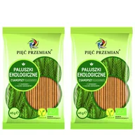 Paluszki - Pięć Przemian Paluszki z samopszy pełnoziarniste Zestaw 2 x 45 g Bio - słodycze lub przekąska - miniaturka - grafika 1