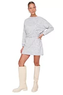 Sukienki - Trendyol Sukienka - pomarańczowa - Shift, Szary, L - miniaturka - grafika 1