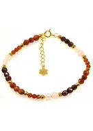 Bransoletki - Bransoletka Granat Kwarc 925 - miniaturka - grafika 1