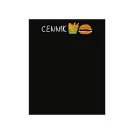 Przybory szkolne - Cennik kredowy na fastfood 39,5x49,5 cm - NOWOŚĆ! - miniaturka - grafika 1