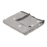 Koce i narzuty dla dzieci - BabyMatex Kocyk bambusowy 80x100 Pattern szary gwiazdki - miniaturka - grafika 1