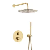Zestawy prysznicowe - KFA Armatura Armatura Moza zestaw prysznicowy złoty 503950131 - miniaturka - grafika 1
