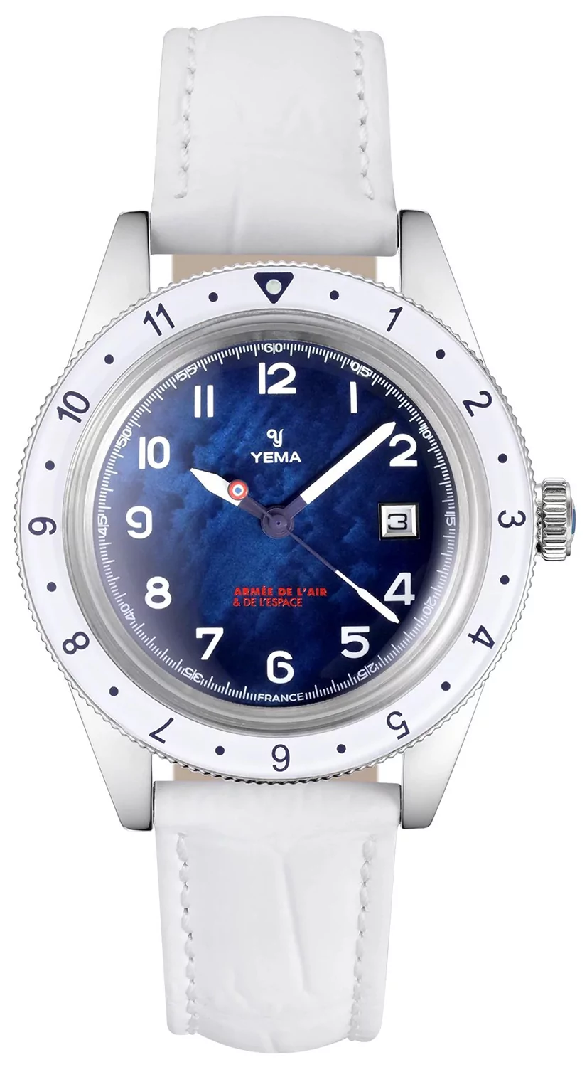 Zegarek Yema YMHF1578AA-GM FLYGRAF FRENCH AIR &amp; SPACE FORCE UTC FEMME - Natychmiastowa WYSYŁKA 0zł (DHL DPD INPOST) | Grawer 1zł | Zwrot 100 dni