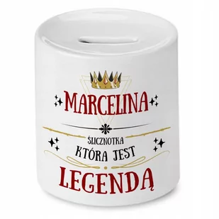 Skarbonka Dla Marceliny na Urodziny na Prezent z Nadrukiem ze Zdjęciem - Skarbonki - miniaturka - grafika 1