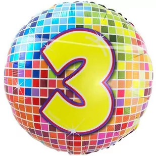 Folat Balon foliowy "Kula dyskotekowa - liczba 3", 18", FOLAT, rnd - Kubki dla dzieci Folat Balon foliowy "Kula dyskotekowa - liczba 3", 18", FOLAT, rnd - Kubki dla dzieci - miniaturka - grafika 1