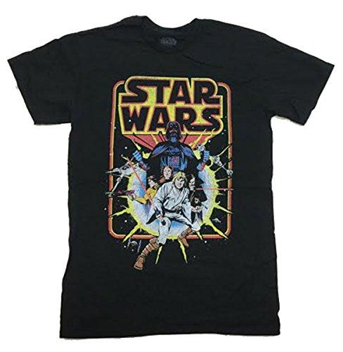 Star Wars Męski T-shirt Old School Comic Graphic