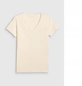 Koszulki i topy damskie - 4F T-SHIRT DAMSKI F2969 KREMOWY XL - miniaturka - grafika 1