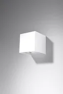 Lampy ogrodowe - Sollux Kinkiet LUCA Biały LED IP54 SL.0544 Sollux SL.0544 - miniaturka - grafika 1