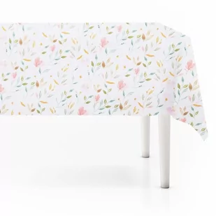 Obrus plamoodporny kwiaty 180x130 cm kod: O-139320 + Sprawdź na SuperWnetrze.pl - Obrusy i serwetki - miniaturka - grafika 1
