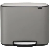 Kosze na śmieci - Brabantia Kosz na śmieci Bo pedałowy 36 l szary 121647 - miniaturka - grafika 1