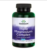 Witaminy i minerały - SWANSON Health Products Triple Magnesium Complex 400 mg 300 kapsułek - miniaturka - grafika 1