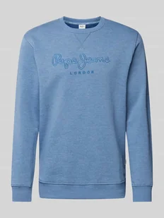 Bluza z wyhaftowanym logo model ‘Nouvel’ - Koszulki męskie - miniaturka - grafika 1