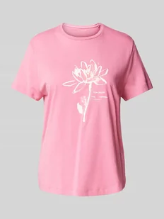 T-shirt o kroju regular fit z czystej bawełny ekologicznej - Koszulki i topy damskie - miniaturka - grafika 1