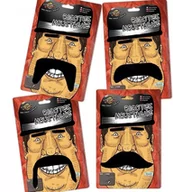 Dodatki do strojów karnawałowych - Sztuczne Wąsy Samoprzylepne Czarne Przebranie Dodatek Do Stroju Halloween - miniaturka - grafika 1