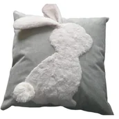 Poduszki dekoracyjne - Poduszka dekoracyjna sztruksowa zając 40 x 40 cm - miniaturka - grafika 1