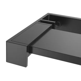 VIDAXL Półka ścienna do prysznica typu walk-in, czarna, 80 cm - Kabiny prysznicowe - miniaturka - grafika 7