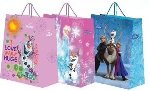 Urocza Mała Torba Papierowa Frozen, Idealna Na Prezenty I Zakupy Dla Małych Fanek Krainy Lodu! Wygodna, Ekologiczna I Pełna Magii! - Przybory szkolne - miniaturka - grafika 1