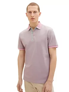 TOM TAILOR Męska koszulka polo 1035621, 31633-Velvet Rose Blue Twotone, M, 31633 - Velvet Rose Blue Twotone, M - Koszulki męskie - miniaturka - grafika 1