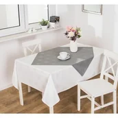 Obrusy i serwetki - Obrus ASTERIA 85 x 85 cm jasnoszary - miniaturka - grafika 1