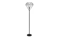 Lampy stojące - Lampa podłogowa ACOS czarny, 37x 175, metal/tkanina - miniaturka - grafika 1