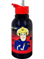 Sztućce dla dzieci - Feuerwehrmann Sam Bidon "Sam" w kolorze czarno-czerwonym - 460 ml - miniaturka - grafika 1