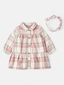 Spodenki dla niemowląt - carter's 2-częściowy zestaw w kolorze jasnoróżowo-kremowym - miniaturka - grafika 1