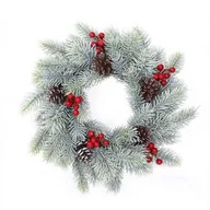 Ozdoby bożonarodzeniowe - Wieniec świąteczny Frost, śr. 30 cm - miniaturka - grafika 1