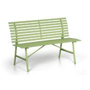 Metalowa ławka ogrodowa SPRING, zielona