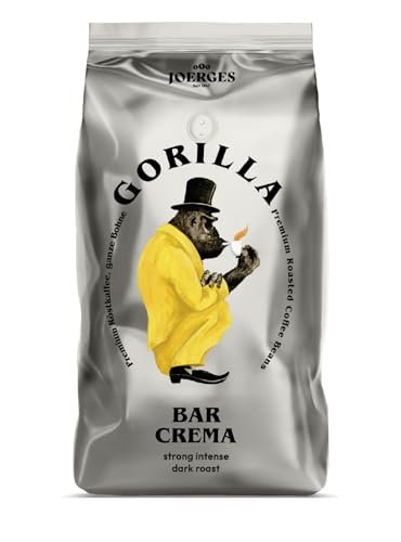 Joerges Kaffee ganze Bohnen Espresso Gorilla Bar Crema, 1 kg