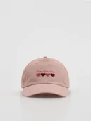 Czapki dla dzieci - Reserved - Czapka z daszkiem z aplikacją - różowy - miniaturka - grafika 1
