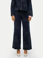 Spodnie damskie - Vero Moda Jeansy Remy 10321077 Granatowy Wide Leg - miniaturka - grafika 1