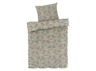 LIVARNO home Pościel z mikrowłókna satynowego, 140 x 200 cm (Kwiaty/ zielony/ koralowy) - Pościel LIVARNO home Pościel z mikrowłókna satynowego, 140 x 200 cm (Kwiaty/ zielony/ koralowy) - Pościel - miniaturka - grafika 1