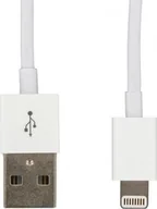 Kable USB - Kabel USB LMP USB-A - Lightning 1 m Biały LMP-LIGHUSB-1M - miniaturka - grafika 1