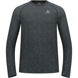 Koszulka z długim rękawem do biegania męska Odlo ESSENTIAL SEAMLESS - Koszulki sportowe męskie - miniaturka - grafika 1