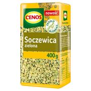 Ziarna i nasiona roślin strączkowych - Cenos Soczewica zielona 400 g - miniaturka - grafika 1