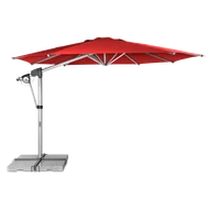Parasole ogrodowe - Parasol ogrodowy na wysięgniku Doppler PROTECT 400 P Red - miniaturka - grafika 1