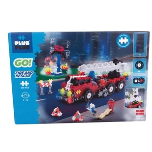 Plus Plus Klocki Plus-Plus GO 500 szt Wóz strażacki 9825828663 - Klocki - miniaturka - grafika 1