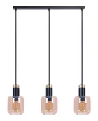 Lampy stojące - Potrójna szklana lampa wisząca na listwie 14X A557 P6-F18 - miniaturka - grafika 1
