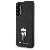 Etui i futerały do telefonów - Etui Karl Lagerfeld Fixed Glitter Ikonik Logo Metal Pin do Samsung Galaxy A36 czarny - miniaturka - grafika 1