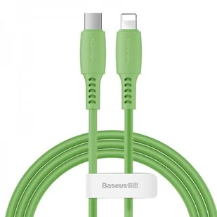 Baseus Kabel USB  Kabel USB-C do Lightning Baseus Colourful PD 18W 1.2m zielony BSU1220GRN - Kable komputerowe i do monitorów - miniaturka - grafika 1