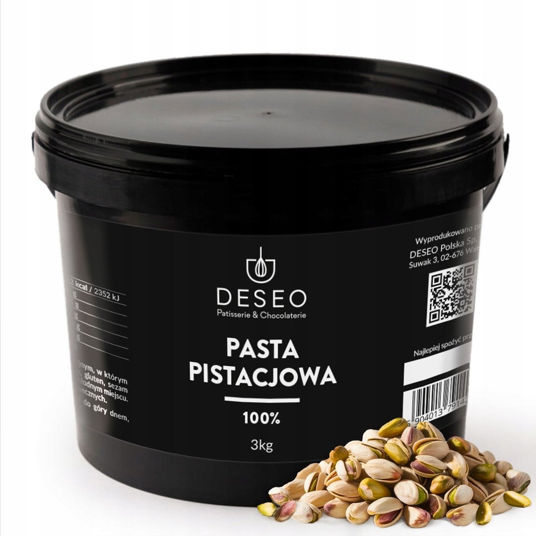 DESEO PASTA PISTACJOWA 3kg 100% PISTACJE ! NATURALNA !