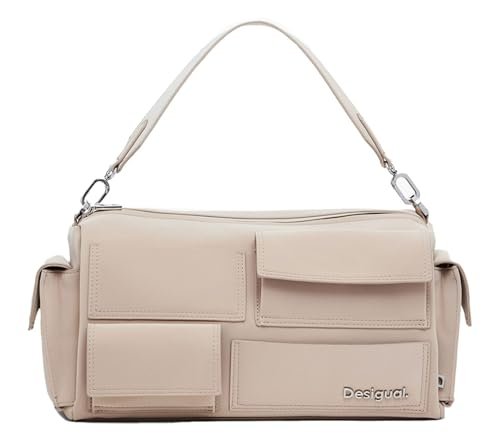 Desigual Akcesoria damskie PU torebka na rękę, jeden rozmiar, biały, Rozmiar Uniwersalny