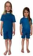 Odzież sportowa dziecięca - SPORT T-shirt z krótkim rękawem - dziecięca .150 .siny - miniaturka - grafika 1