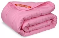 Kołdry - Kołdra 140X200 Cm Całoroczna Antyalergiczna Mikrofibra Różowa Silikon - miniaturka - grafika 1